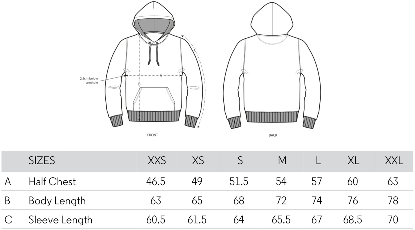 030811 Unisex Hoody