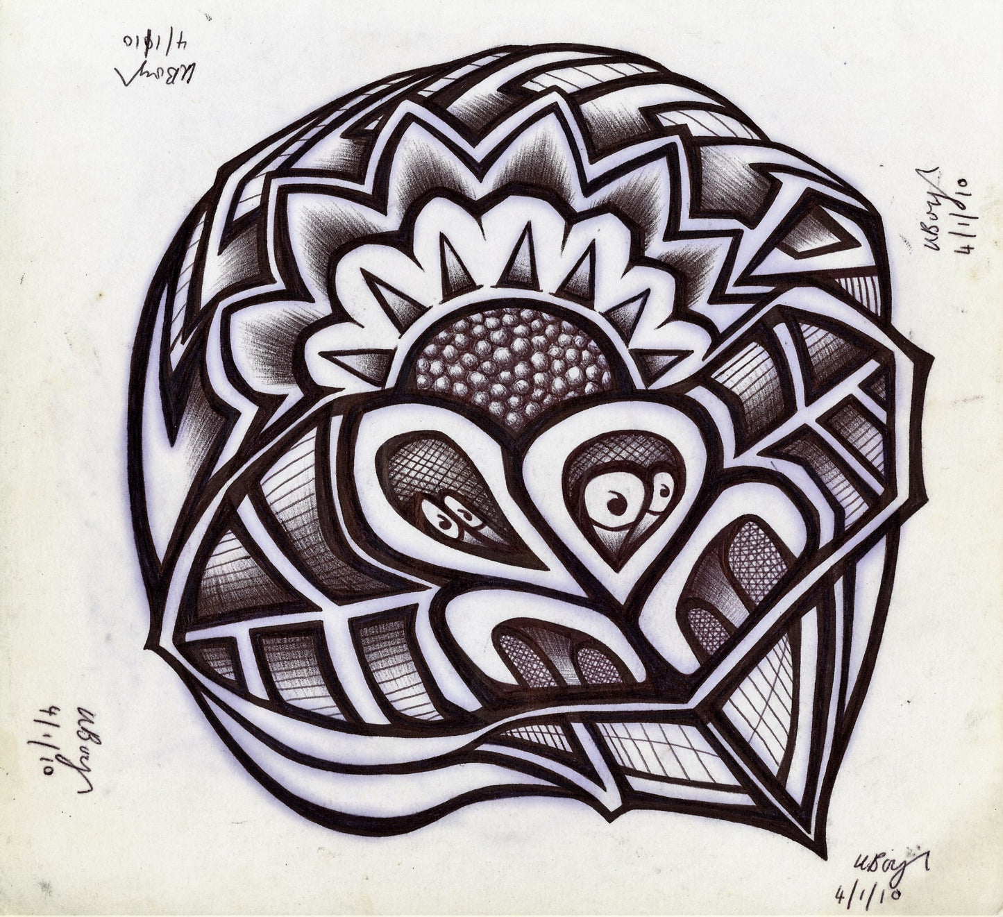 '040110’ Ink Drawing